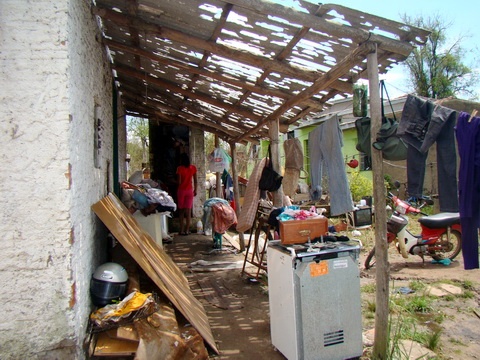 Destruição e prejuízos na localidade de Rincão da Vila Palmeira em Santo Antônio da Patrulha