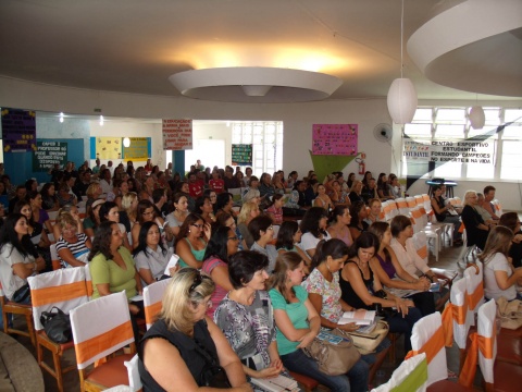 Professores de Imbé participam da abertura do ano letivo na Sapi