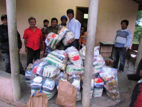 Ação Social realiza repasse de alimentos à aldeia indígena em Torres