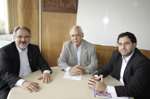 Ciro Simoni, Abrahão e Emerson discutem construção de nova UPA em Osório