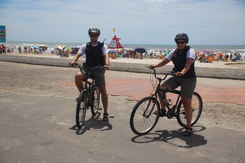 Policiamento ostensivo com bicicletas é novidade em Capão da Canoa