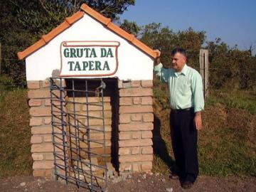 Estátua de Santo Antonio é roubada da Gruta da Tapera em Tramandaí