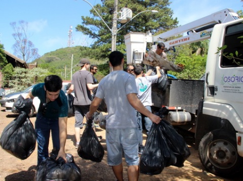 Realizado mutirão de limpeza nos arredores do Mirante em Osório