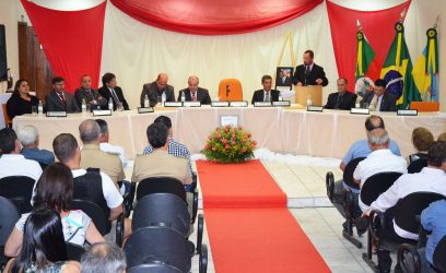 Presidente Uiraçu Pinto durante discurso (Foto - Talis Ramon)