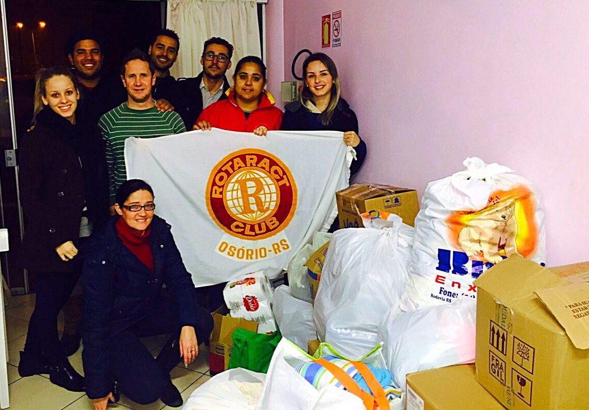 Rotaract Club de Osório encaminha doação as cidades atingidas pelas enchentes