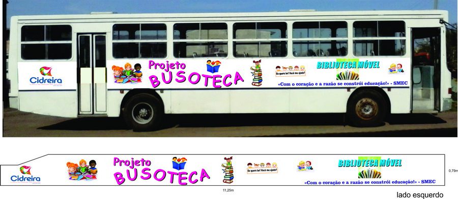 Projeto Busoteca levará a leitura para a comunidade de Cidreira