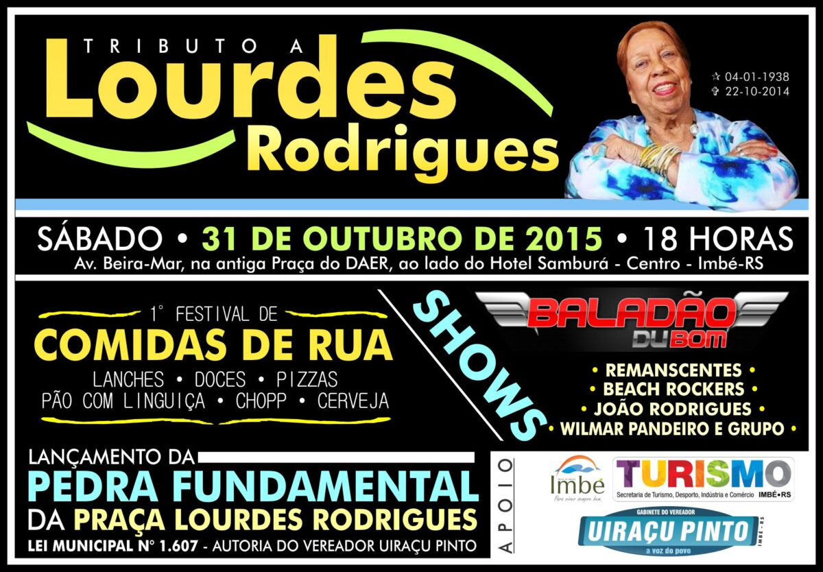 Um ano sem Lourdes Rodrigues: tributo à cantora ocorre neste sábado em Imbé