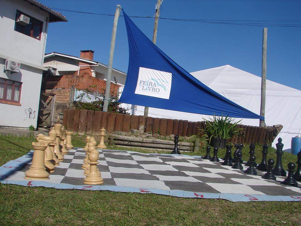 Torneio de xadrez na Feira do Livro de Arroio do Sal