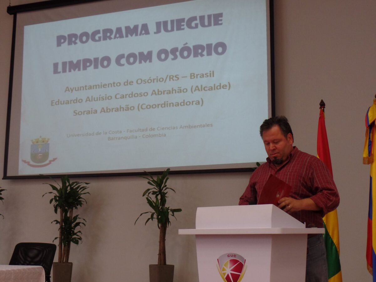 Programa Jogue Limpo com Osório foi apresentado na Colômbia