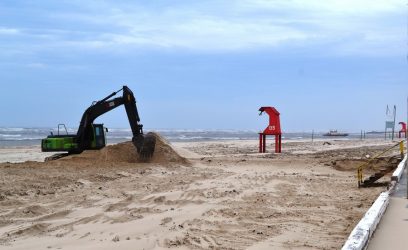 Rebaixamento da areia - foto Luiz Falconi