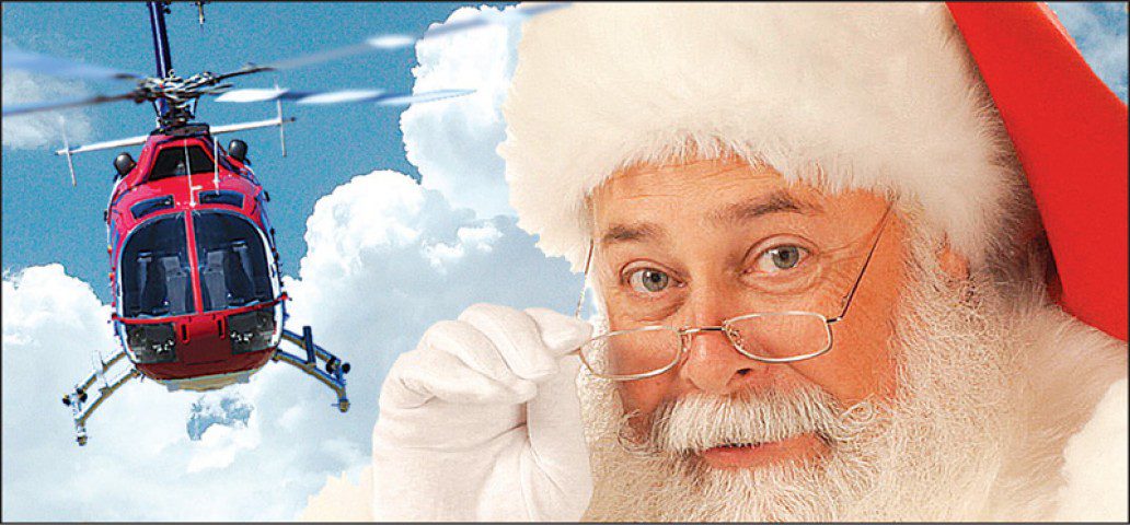 Chegada do Papai Noel de Helicóptero promete fazer a festa da criançada em Atlântida Sul