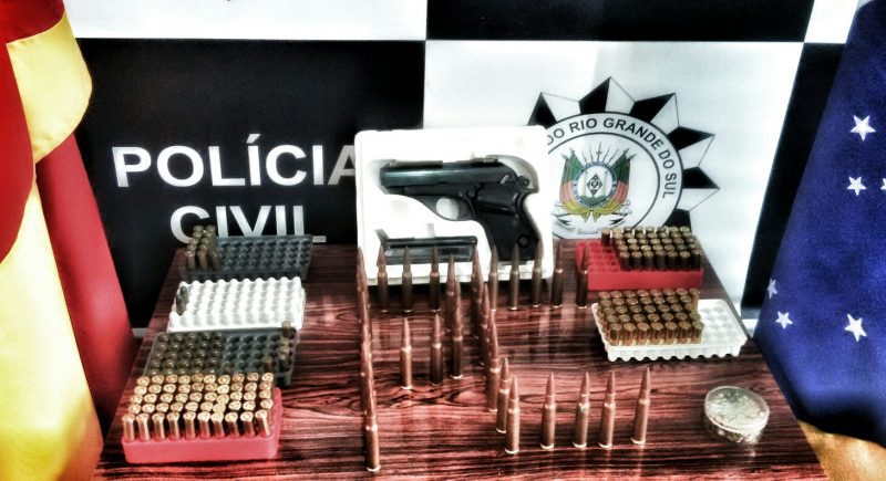 Encontradas armas em cofre apreendido em Mostardas