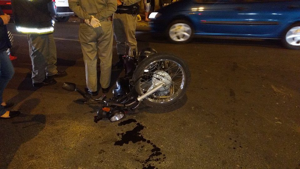 Motociclista fica ferido após colisão em Osório