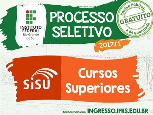 IFRS - Campus Osório recebe inscrições pelo Sisu
