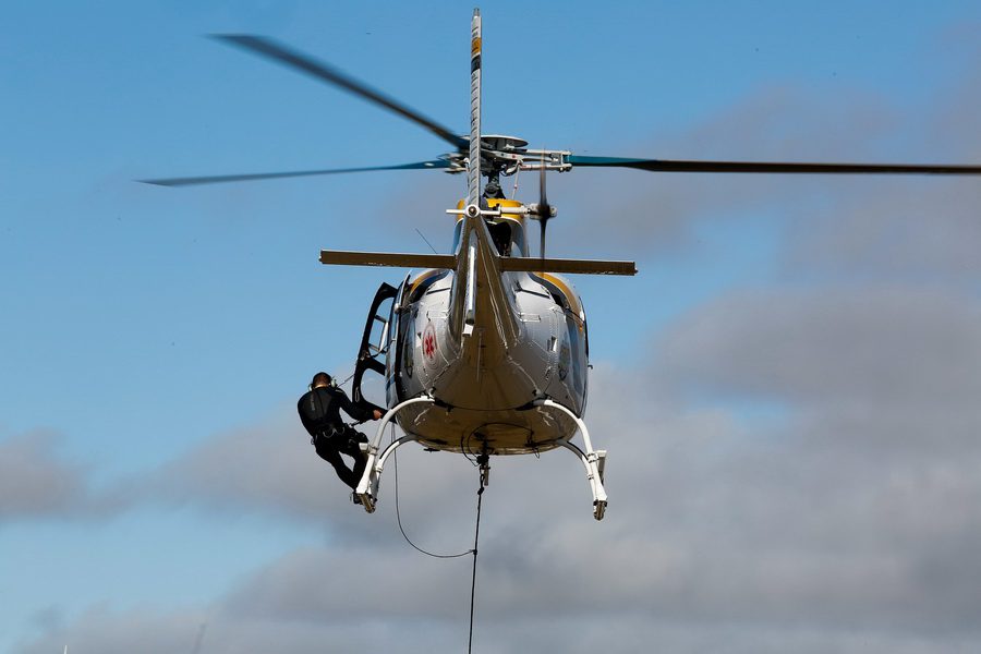Policiamento aéreo reduz tempo de resposta em salvamentos no Litoral