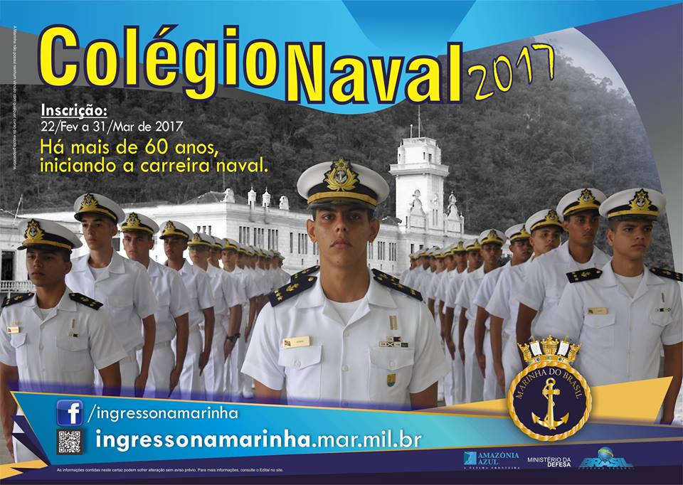 Marinha libera edital com 190 vagas para o Colégio Naval
