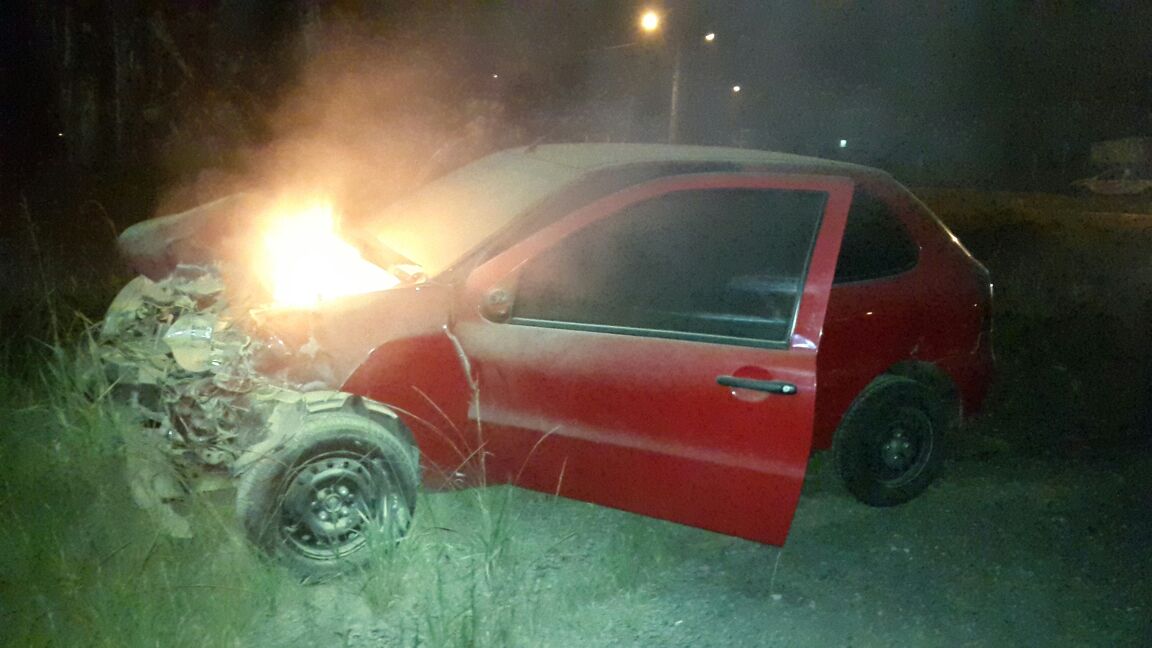 Veículo tem princípio de incêndio após acidente em Osório (vídeo)