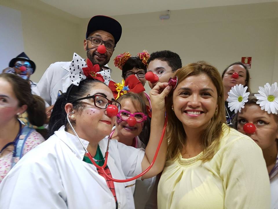 Grupo palhaços humanitários Doutores da Vida realizam ações no hospital de Osório