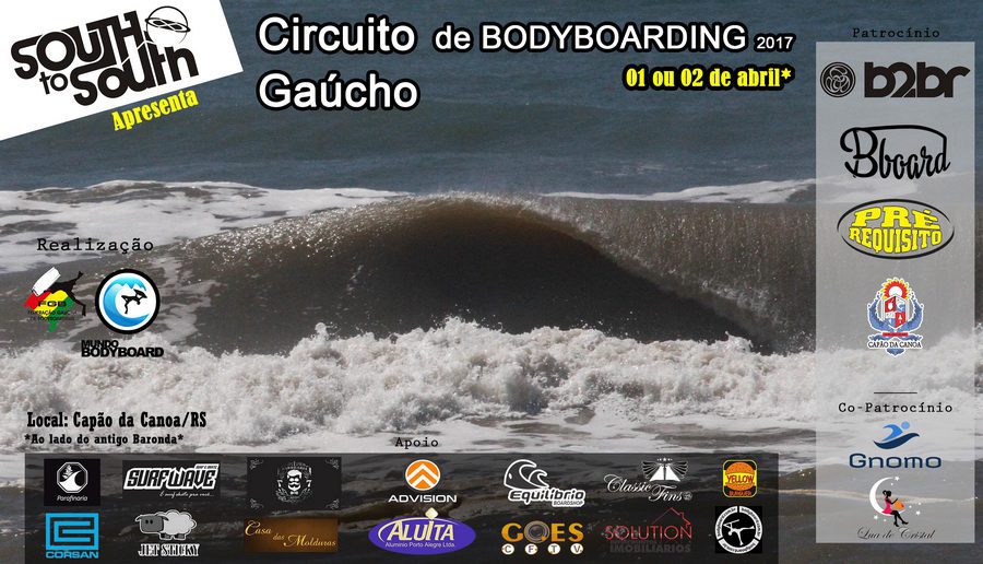 Capão da Canoa abre Circuito Gaúcho de Bodyboarding 2017