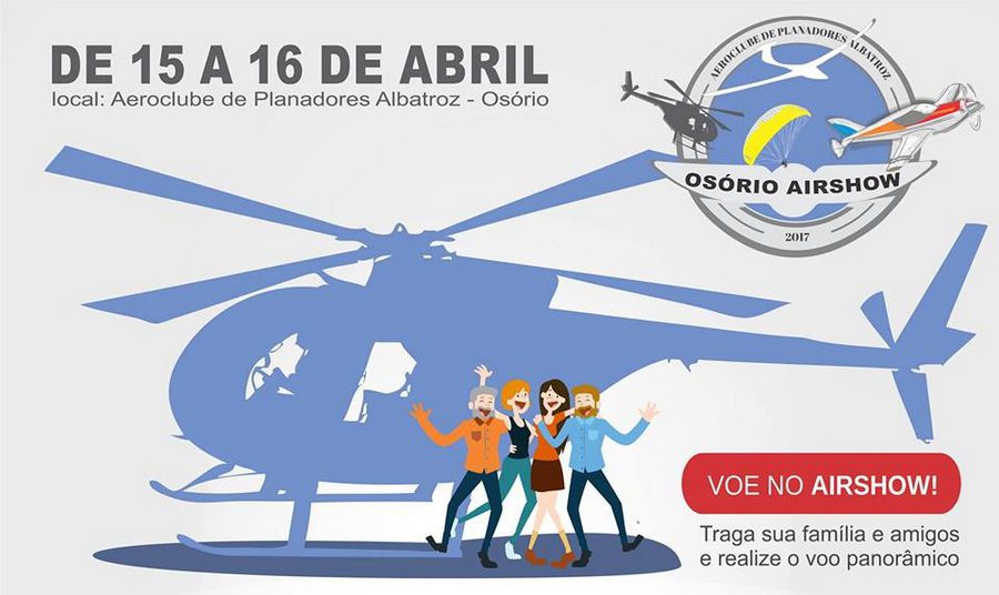 Osório Airshow promete agitar a cidade no final de semana de páscoa