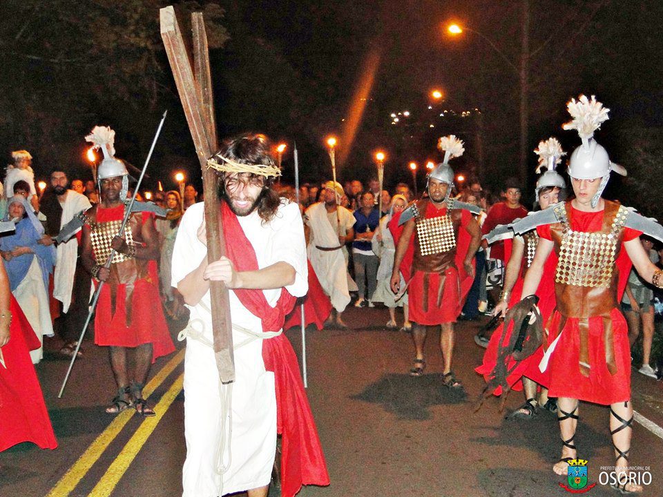 Paixão de Cristo será destaque da sexta-feira Santa em Osório