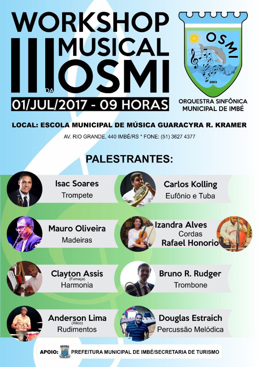 OSMI promove III Workshop de Aprimoramento Técnico Musical em Imbé