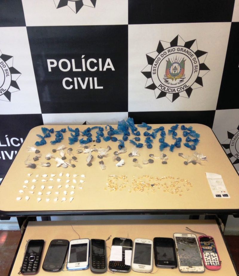 Polícia Civil apreende drogas e celulares no presídio de Osório
