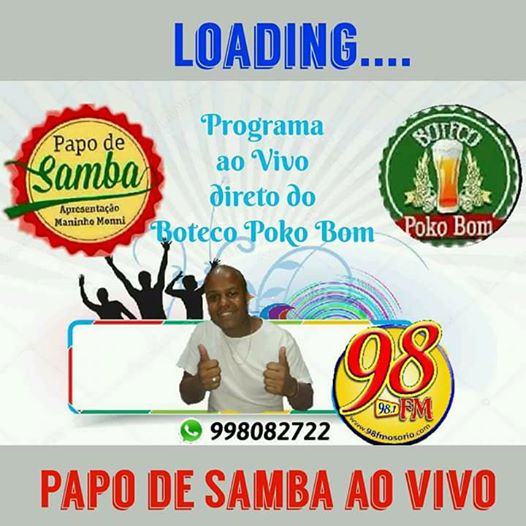 Osório: hoje tem programa "Papo de Samba" ao vivo no Boteco Poko Bom