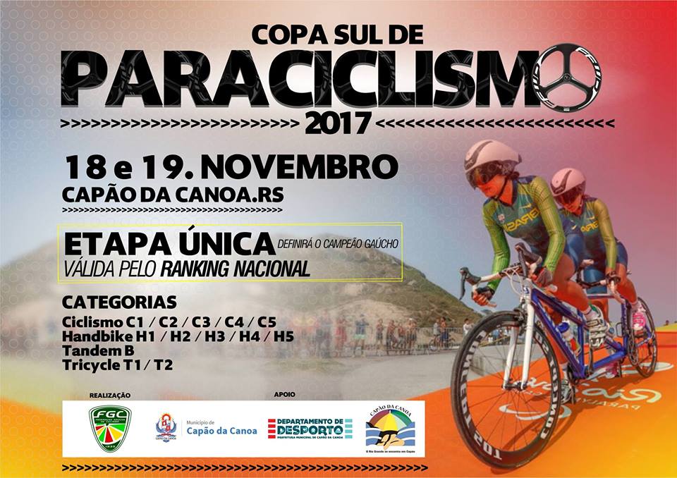 Copa Sul de Paraciclismo acontece na beira-mar de Capão da Canoa