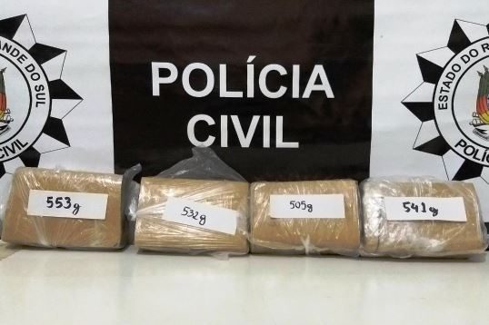 Após denúncia anônima, polícia apreende mais de dois quilos de maconha em Arroio do Sal