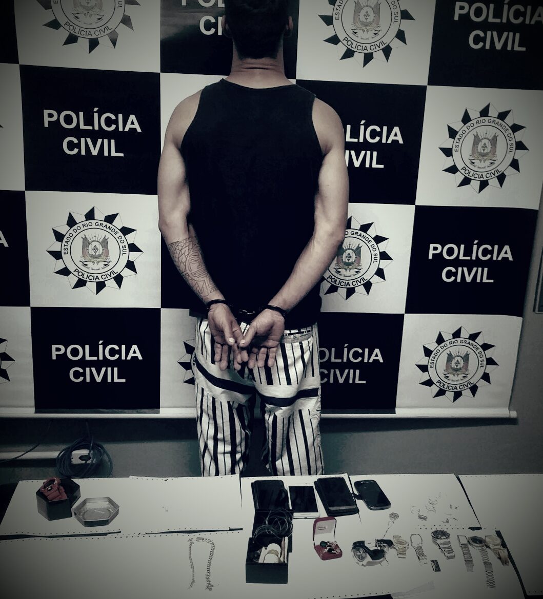 Homem é preso suspeito de participação em assalto a joalheria no centro de Osório
