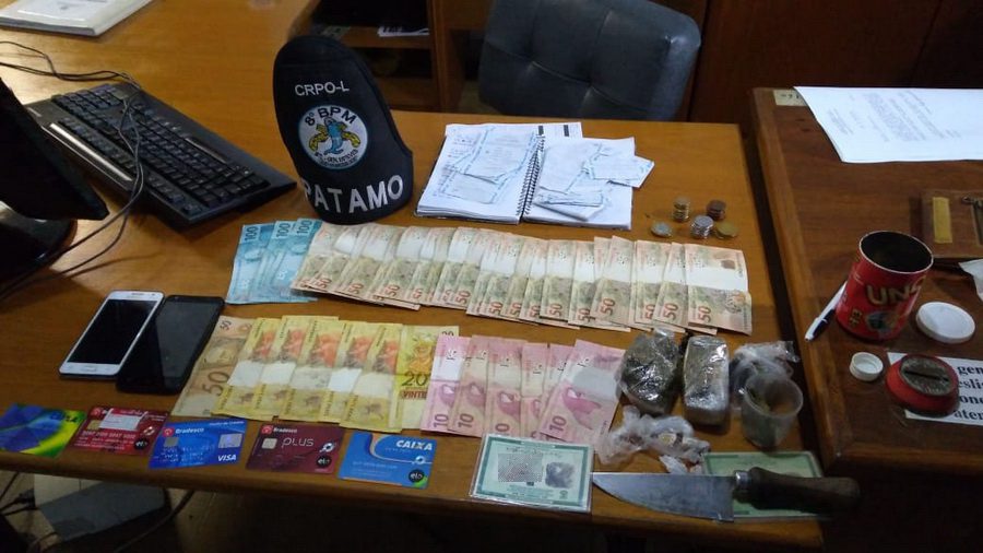 Preso casal suspeito de armazenar drogas para facção criminosa da capital em Cidreira
