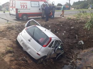 Colisão entre veículos deixa dois feridos em Osório