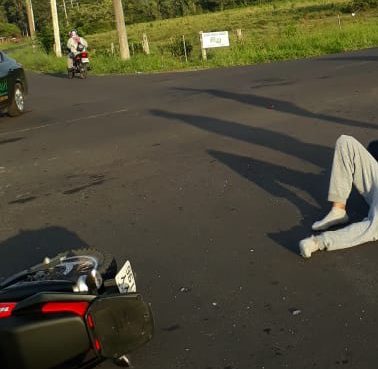 Motociclista fica em estado grave após acidente em Osório