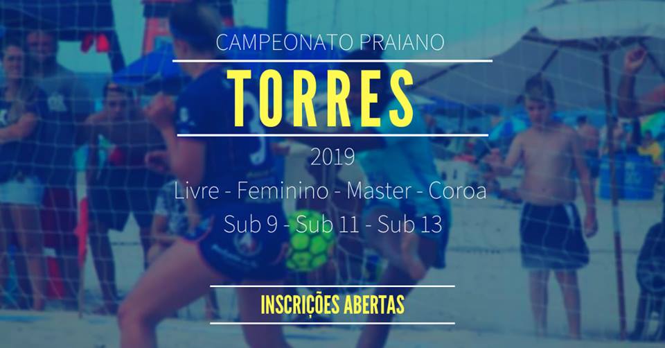Abertas inscrições para o Campeonato Praiano de Beach Soccer em Torres
