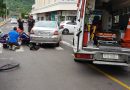 Ciclista fica ferido após colisão com veículo no centro de Osório