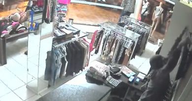 Câmera flagra ataque a loja de roupas em Osório (vídeo)
