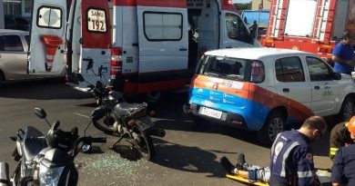 Motociclista fica ferido em acidente em Osório