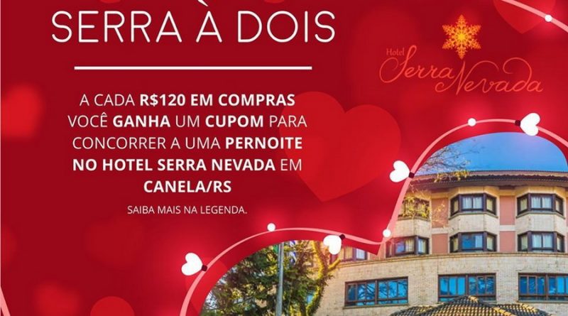No mês do namorados, a Feira dos Retalhos sorteia diária para casal em hotel na Serra