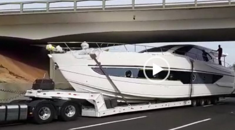 PRF flagra barco de luxo sendo transportado de forma irregular na Freeway