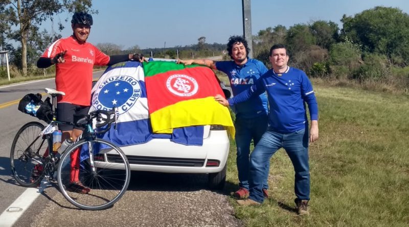 Osoriense segue sua jornada de 900km de bike e já deve pernoitar em solo Uruguaio nesta noite
