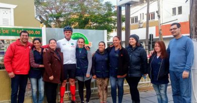 Osoriense inicia jornada de 900km de bike para assistir seu time do coração