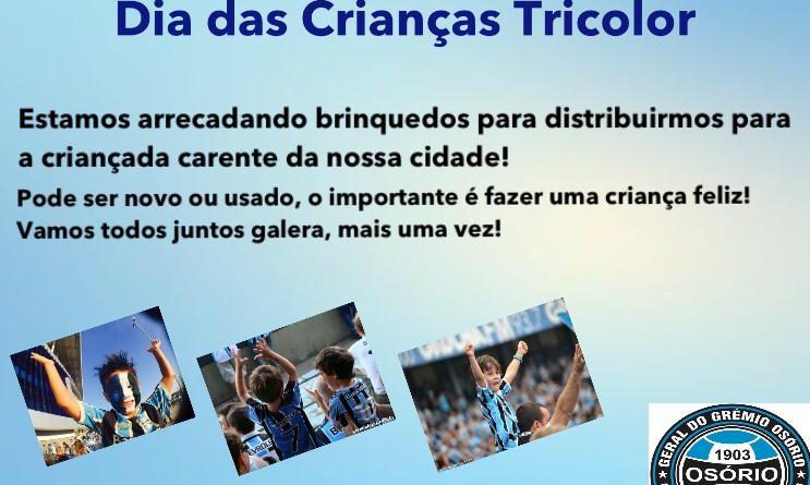 Consulado do Grêmio de Osório realiza "o dia das crianças tricolor"
