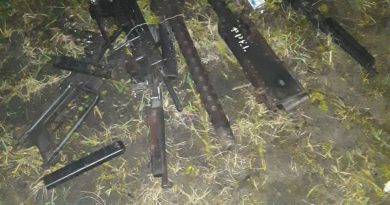 Armas furtadas do exército são encontradas em jazida abandonada