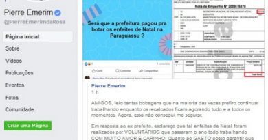 Lavando roupa suja na rede: prefeito de Imbé solta o verbo contra ex-chefe do executivo após postagem
