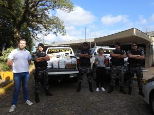 Brigada Militar apoia campanha solidária em Osório