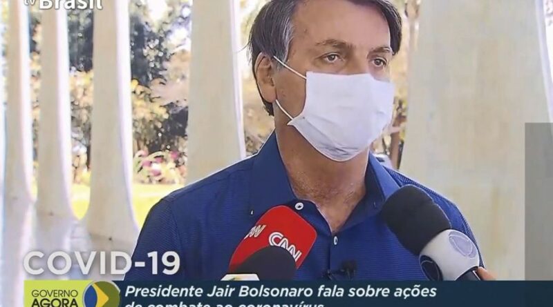 Presidente Jair Bolsonaro testa positivo para covid-19