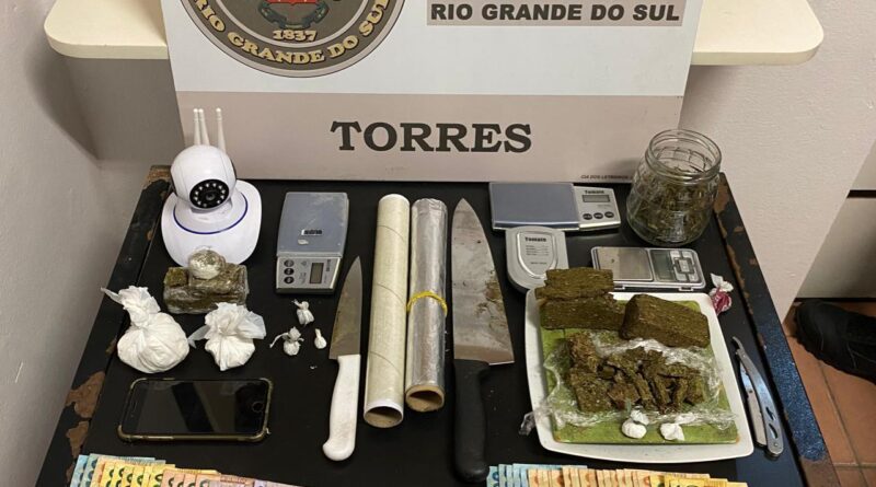 BM prende dupla fazendo “tele-entrega” de drogas em Torres