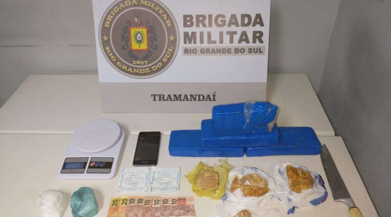 Adolescente é apreendido com cerca de três quilos de drogas em Tramandaí