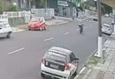 Câmera de vigilância flagra acidente de trânsito em Osório (vídeo)